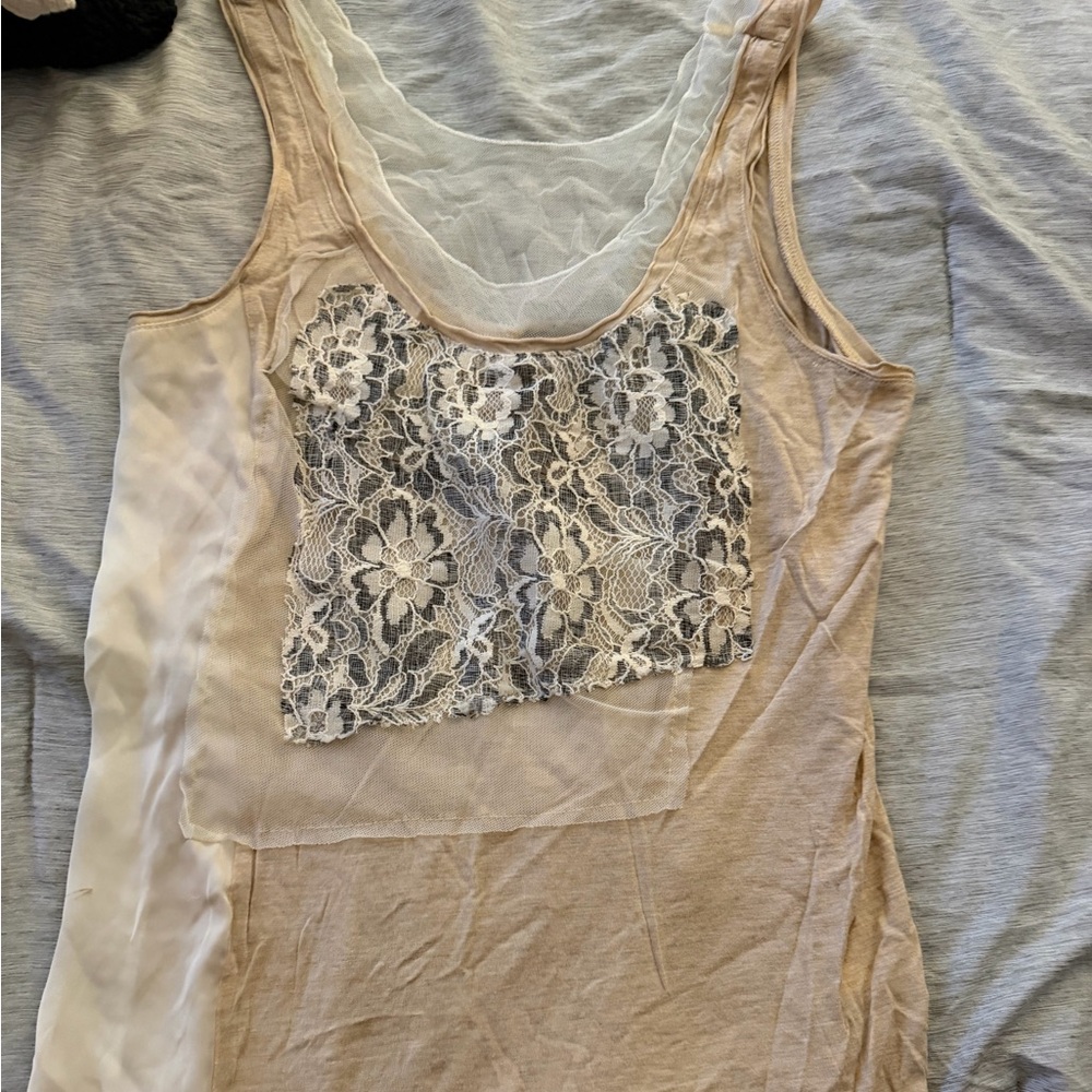 Simply Vera mixed material tank top size M